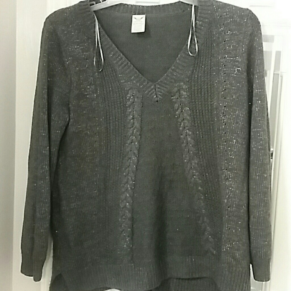 Grey Glitter Sweater